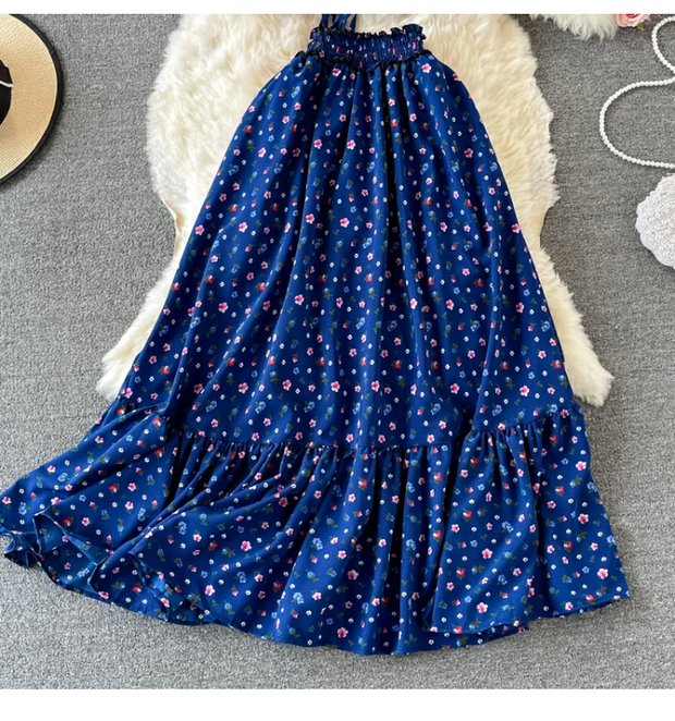 "Elegant Floral Maxi Skirt Set – Premium Puff Sleeve Top & Flowing Skirt, Two Stunning Shades"